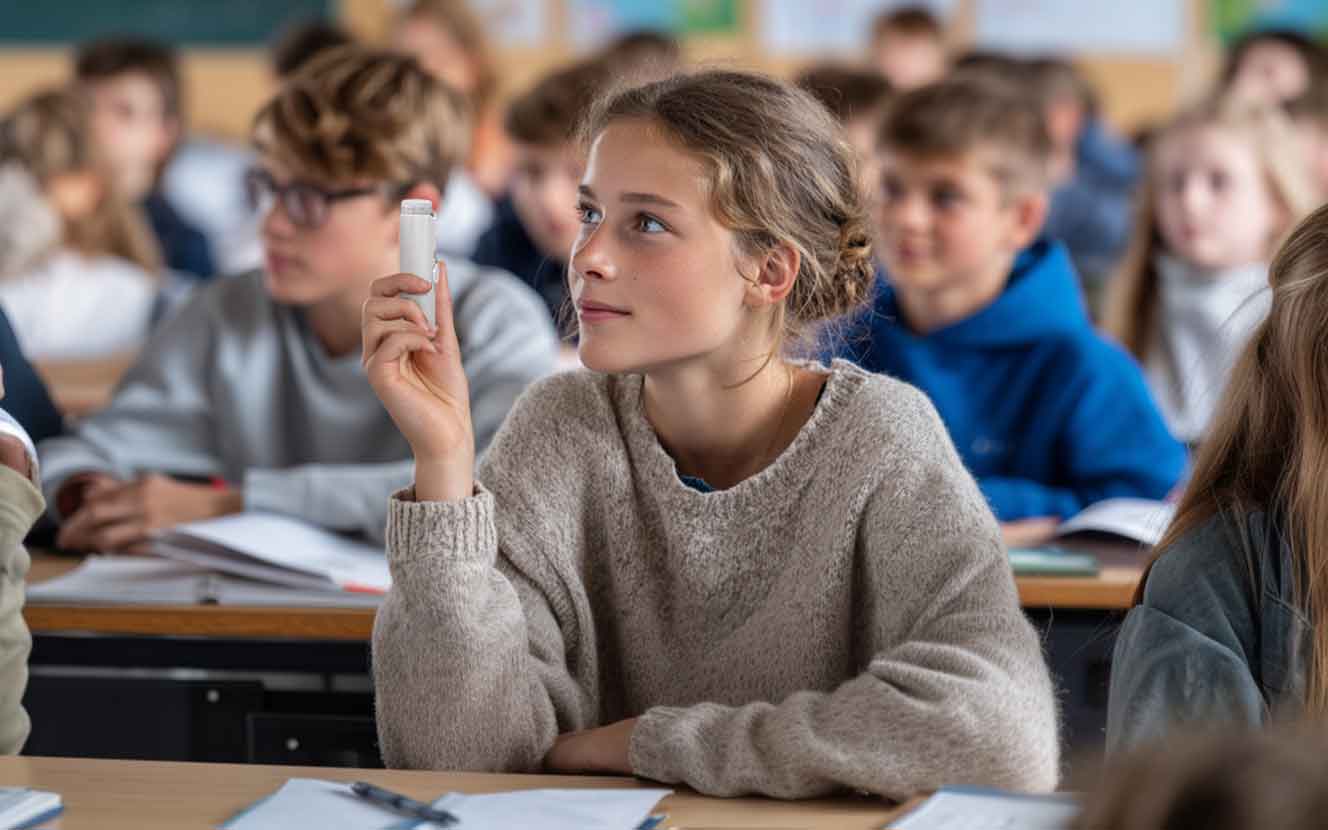 Ein Arzt, der einen profession ellen Vergleich von Augen sprays und Augentropfen für die Augen pflege des Patienten anbietet